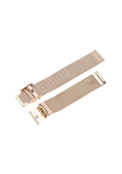24Mm Saat Kordonu Rose Bakır Hasır Kolçak 1.Kalite Örgü Kordon