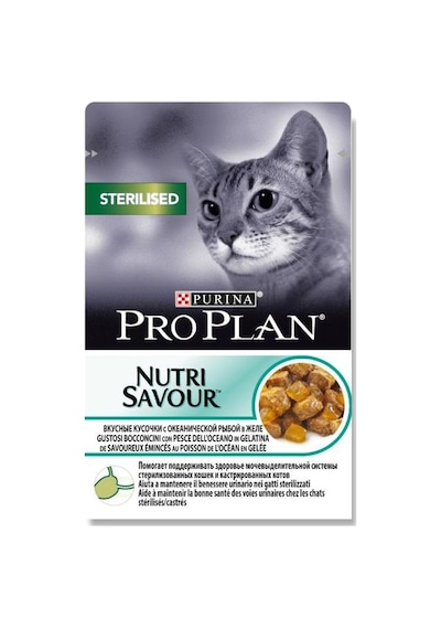 Purina Pro Plan Okyanus Balıklı Pouch Kısırlaştırılmış Yetişkin Kedi Maması 24 x 85 G