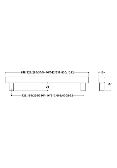 System Mobilya Kulbu Siyah Renk 160mm Kulp Sy8800 0160 Al6-al6 Çok Renkli