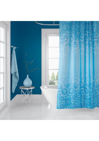 Zethome Banyo Duş Perdesi 6303 180x200 Perde Borusu Askı Aparatı 120x200 Hediyeli Çok Renkli