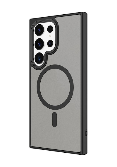 Galaxy Uyumlu S24 Ultra Kılıf Sert Pc Arka Yüzey Wireless Şarj Özellikli Casen Flet Magsafe Kılıf