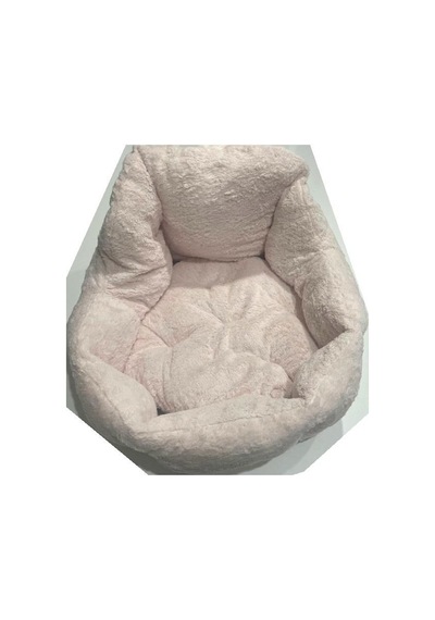 Süslüpati Kullanışlı Yıkanabilir Kumaş Silikon Elyaf Dolgulu Kedi Köpek Yatağı Lila 56cm