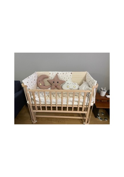 Ahşap Beşik Anne Yanı Beşik Sallanır Beşik Organik 60x120 + Yıldız Uyku Seti + Yatak + Tekerlekli Kahve Kahve Ahşap Beşik Anne Yanı Beşik Sallanır Beşik Organik 60x120 + Yıldız Uyku Seti + Yatak + Tekerlekli Kahve Kahve