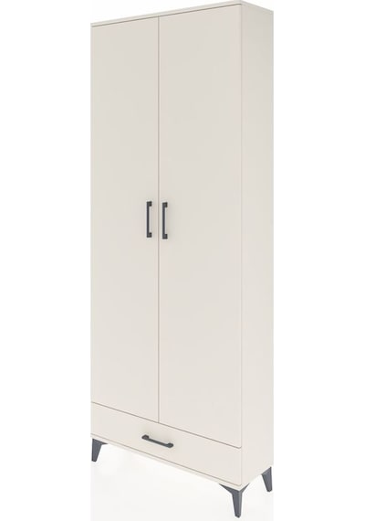 Arges Dolap 3 Raflı Tek Çekmeceli Tek Askılı 88x30x221 Aytaşı-aytaşı Aytası
