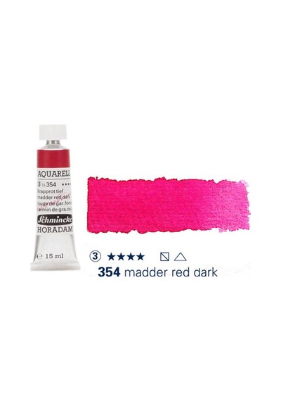 Schmincke Horadam Aquarell Tube 15ml Seri 3 Madder Red Dark 354