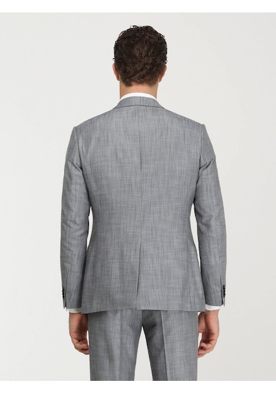 Kip Mavi Desenli Modern Fit Takım Elbise Çok Renkli