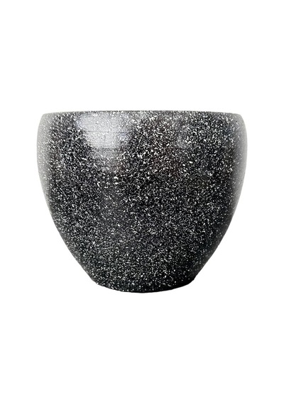Bitki Tasarımı Ev Dekorasyon Siyah Granit Toprak Saksı Saksılık Salon Çiçeklik - 15 Cm Sku: Zeus8690010017741