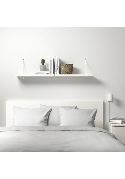 Ikea Bergshult Duvar Rafı Parçası, Beyaz, 120x30 Cm