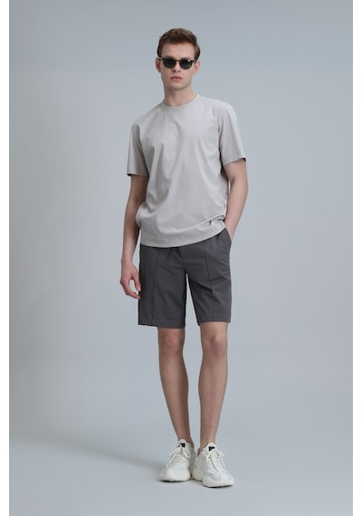 Lufian Erkek Chrıs Spor Chino Slim Fit Şort 111210071 Nefti Nefti Yeşili