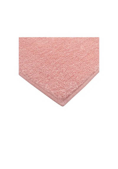 Modern Dekoratif Yuvarlak Puffy Peluş Ponpon Saçaklı Salon Oturma Odası Halısı Pembe