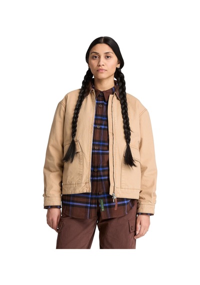 Bc0yh4zdf01-r Timberland Strafford Washed Canvas Jacket 2.0 Kadın Ceket Bej Bc0yh4zdf01-r