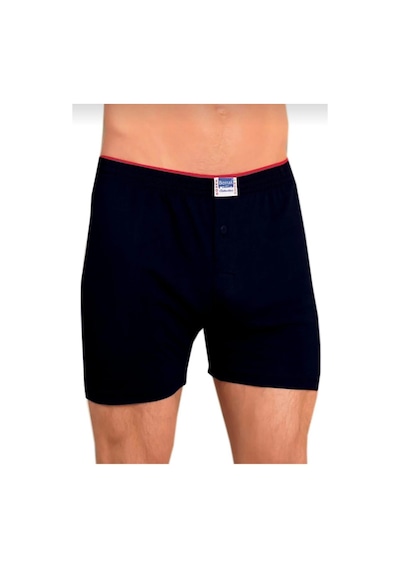 Berrak 1099 Erkek Penye Boxer Şort 10 Adet Siyah