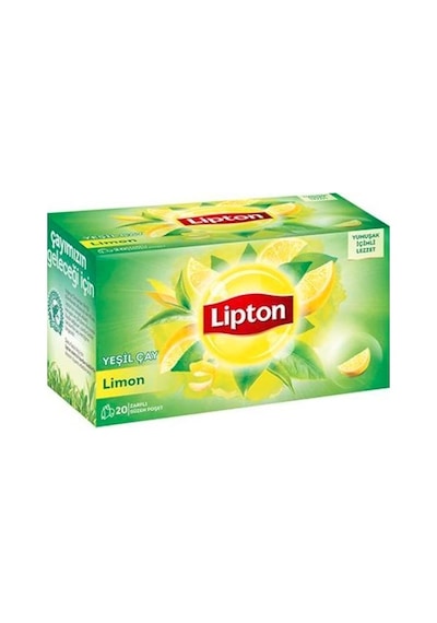 Lipton Limonlu Yeşil Çay Süzen Poşet 12'li 20 x 1.5 G