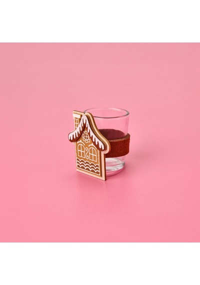 Kpmm Ev Desenli Bardak Mumluk - Asorti - 14x14x14 Cm Renkli