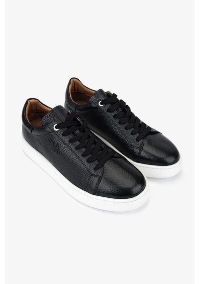 Valmenti Erkek Hakiki Deri Siyah Sneakers & Spor Ayakkabı 04 4401 Erk Ayk Y26 Sıyah
