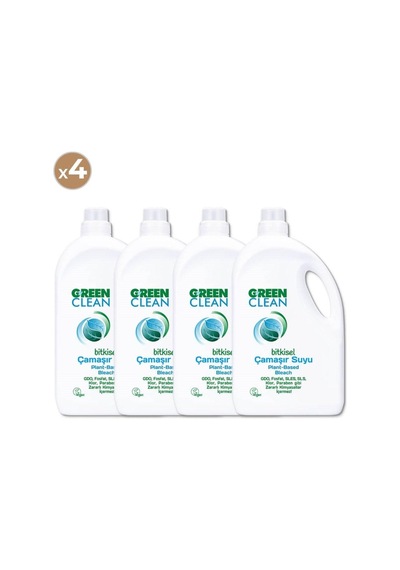Green Clean Bitkisel Çamaşır Suyu 2750 Ml 4'lü Paket 4'lü Set