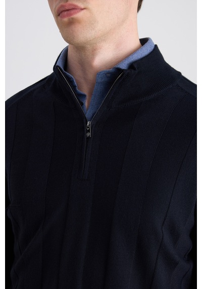 D's Damat Ds Damat Regular Fit Lacivert Düz Örgü Kazak 5hf063902154m Çok Renkli