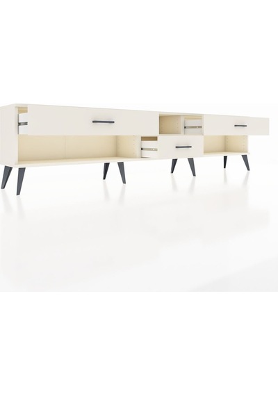 Arges Tv Ünitesi Tek Raflı 3 Çekmeceli 220x30x51 Aytaşı-aytaşı Aytası/aytası - Aytası