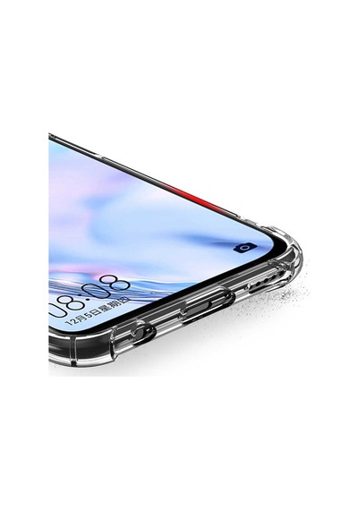 Huawei P40 Lite Kılıf Şeffaf Nitro Anti Shock Kapak Renksiz