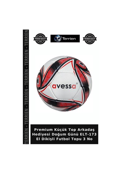 Premium Küçük Top Arkadaş Hediyesi Doğum Günü Elt-173 El Dikişli Futbol Topu 3 No Çok Renkli