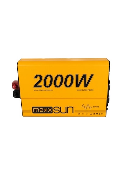 Mexxsun 12v Volt 2000w Tam Sinus Inverter 220v Çevirici Uzun Kablo İle Uyumlu