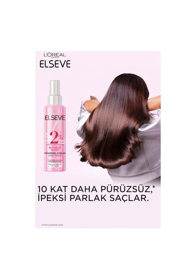 L'oréal Paris Elseve Glycolic Gloss Mükemmel Parlaklık Veren Saç Bakım Sprey Serumu 150ml