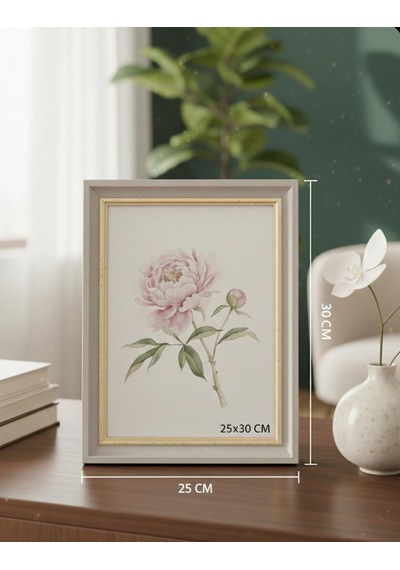 Mdf Fotoğraf Çevçevesi 20 25cm Ve 25 30 Cm 3 Farklı Renk Seçeneği İle Ayaklı Çerçeve Gold&krem
