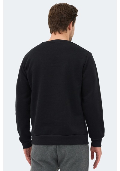 Slazenger Konnor In Erkek Siyah Sweatshırt Siyah
