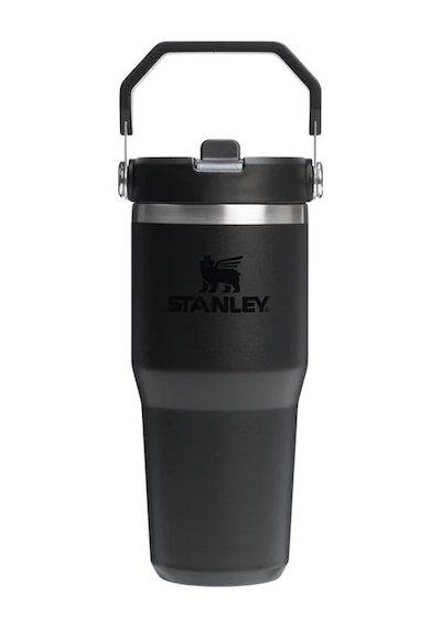 Stanley The IceFlow Flip Straw Pipetli Termos Bardak 0,41 LT Black 2.0