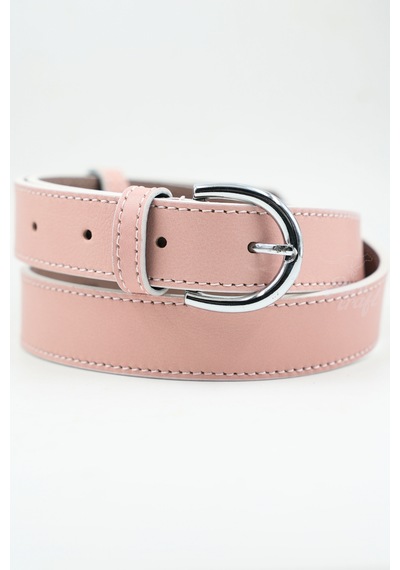 Parscraft Kadın Kemer Hakiki Deri 3 Cm Açık Pembe