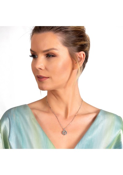 Multicolor Zirkon Taşlı Oval Tasarım At Nalı Detaylı 925 Ayar Güm
