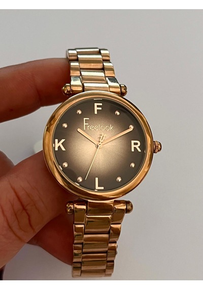 Freelook Fl-10169 5 Atm Su Geçirmez Çelik Kordon Ve Kasa Kadın Kol Saati Rose Gold