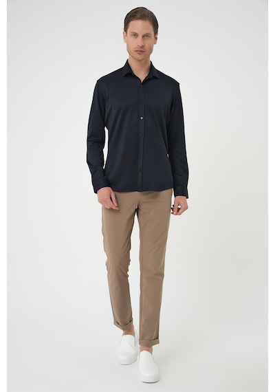 Efor G 1583 Slim Fit Lacivert Klasik Gömlek Lacivert Efor G 1583 Slim Fit Lacivert Klasik Gömlek Lacivert