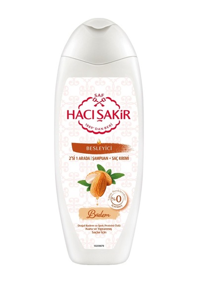 Hacı Şakir Badem Sütlü Şampuan 500 Ml Kuru Ve Yıpranmış Saçlar İçin 5'li Avantaj Paketi - 5 Ade Tarı
