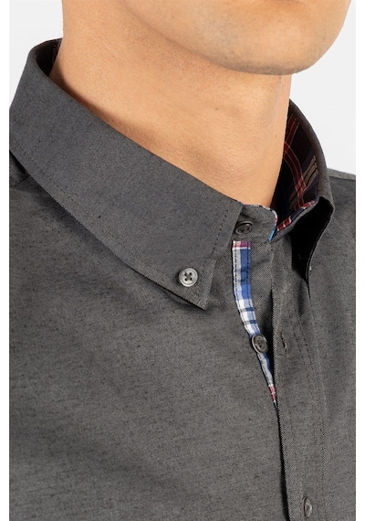 Tudors Erkek Slim Fit Dar Kesim Kısa Kollu Pamuklu Oxford Doku Kolay Ütülenebilir Gri Düğmeli Yaka Gömlek-24147 Gri Tudors Erkek Slim Fit Dar Kesim Kısa Kollu Pamuklu Oxford Doku Kolay Ütülenebilir Gri Düğmeli Yaka Gömlek-24147 Gri
