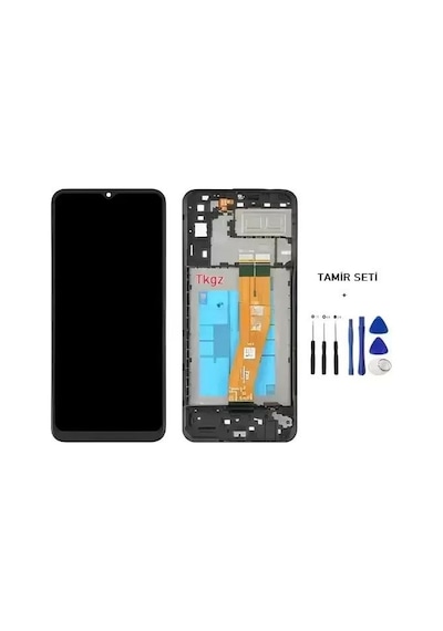 Samsung Galaxy A04e - Sm-a042 Uyumlu Korlshow Lcd Ekran Dokunmatik Servıce Pack Lcd Full Çıtalı + Tamir Kiti