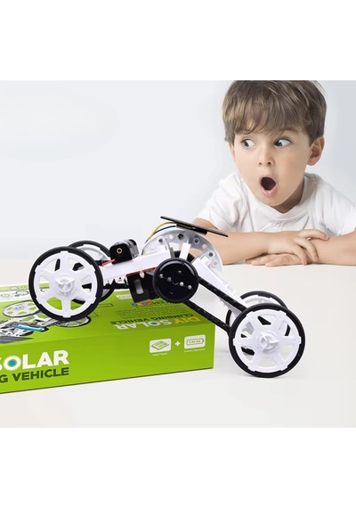 Güneş Enerjili Ve Pilli Tırmanan Araba Robot Kiti - Kendin Yap Diy Eğitici Bilim Deney Seti