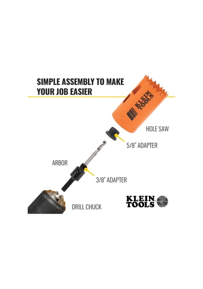 Küçük Tools 32905 Elektrikli-delikli Testere-set Arbor 3 Parça