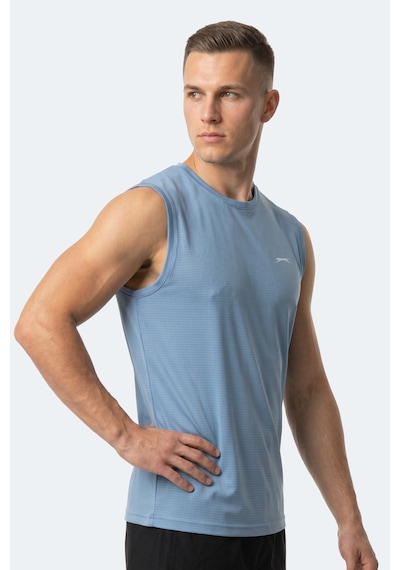 Slazenger Herofıt Erkek Kolsuz Mavi Atlet