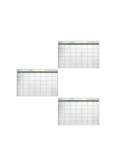 Sylar Manyetik Yapışkanlı Bir Aylık Program Planlayıcı Takvim 85x56 Cm Diğer