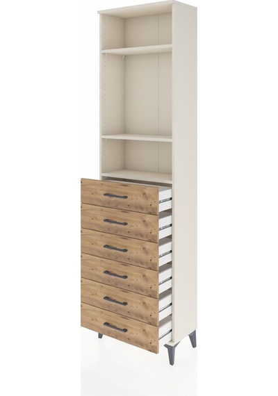 Arges Dolap 3 Raflı 6 Çekmeceli 60x30x221 Aytaşı-çam Aytaşı Arges Dolap 3 Raflı 6 Çekmeceli 60x30x221 Aytaşı-çam Aytaşı