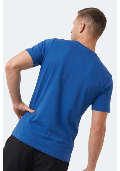 Slazenger Notron I Erkek Saks Mavi Tişört