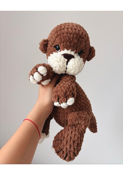 Mabel The Otter Peluş Oyuncak Beyaz - Kahverengi