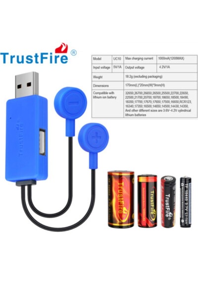 Trustfire Uc10 Usb Pil Şarj Kablosu