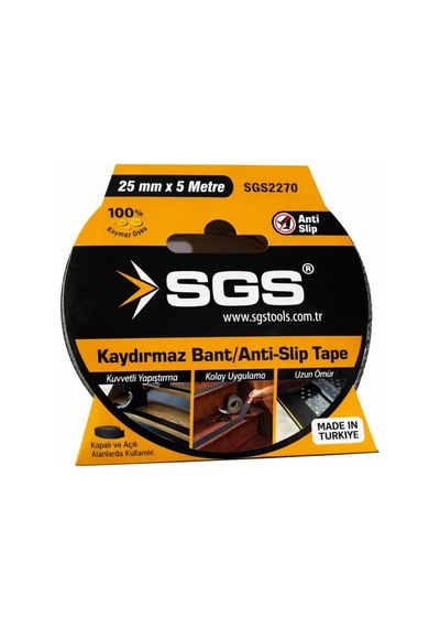 Sgs Merdiven Kaydırmaz Bant 25 Mm 5 Metre