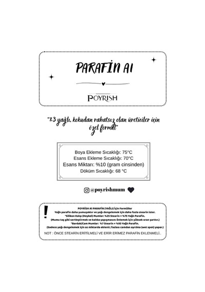 Mum Parafini 1 Kg. Poyrish A1