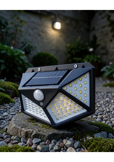 100 Led Güneş Enerjili Hareket Algılayıcı Bahçe Lambası Xuuczzzyx100lamba-2 Çok Renkli