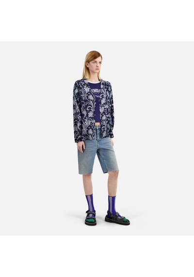 The Kooples Kadın Desenli Lacivert Gömlek