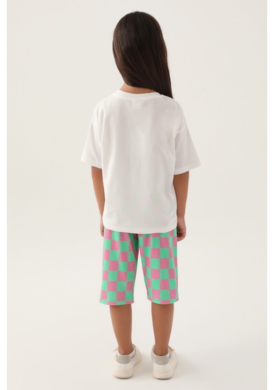 Rolypoly Saint Tropez Krem Kız Çocuk Kapri Takım 5274-43003 Krem