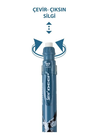 Serve Deep Versatil Kalem Harry Potter Ravenclaw 0.7 Mm Ergonomik Mekanik Uçlu Kalem Karışık/çok Renkli